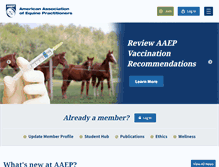 Tablet Screenshot of aaep.org